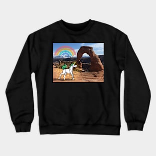 Magic in the Wild: Arches National Park in Moab Utah | Dancing Uniquorns by Mellie Crewneck Sweatshirt